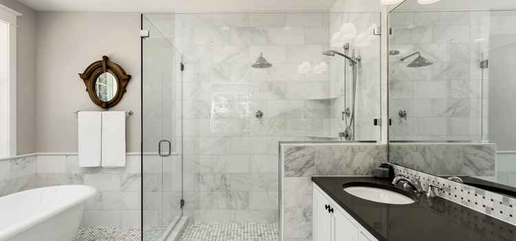 bathroom shower door installation in West Melbourne